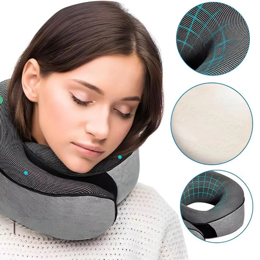 'DriftAway' - Memory Foam Neck Pillow for Travel